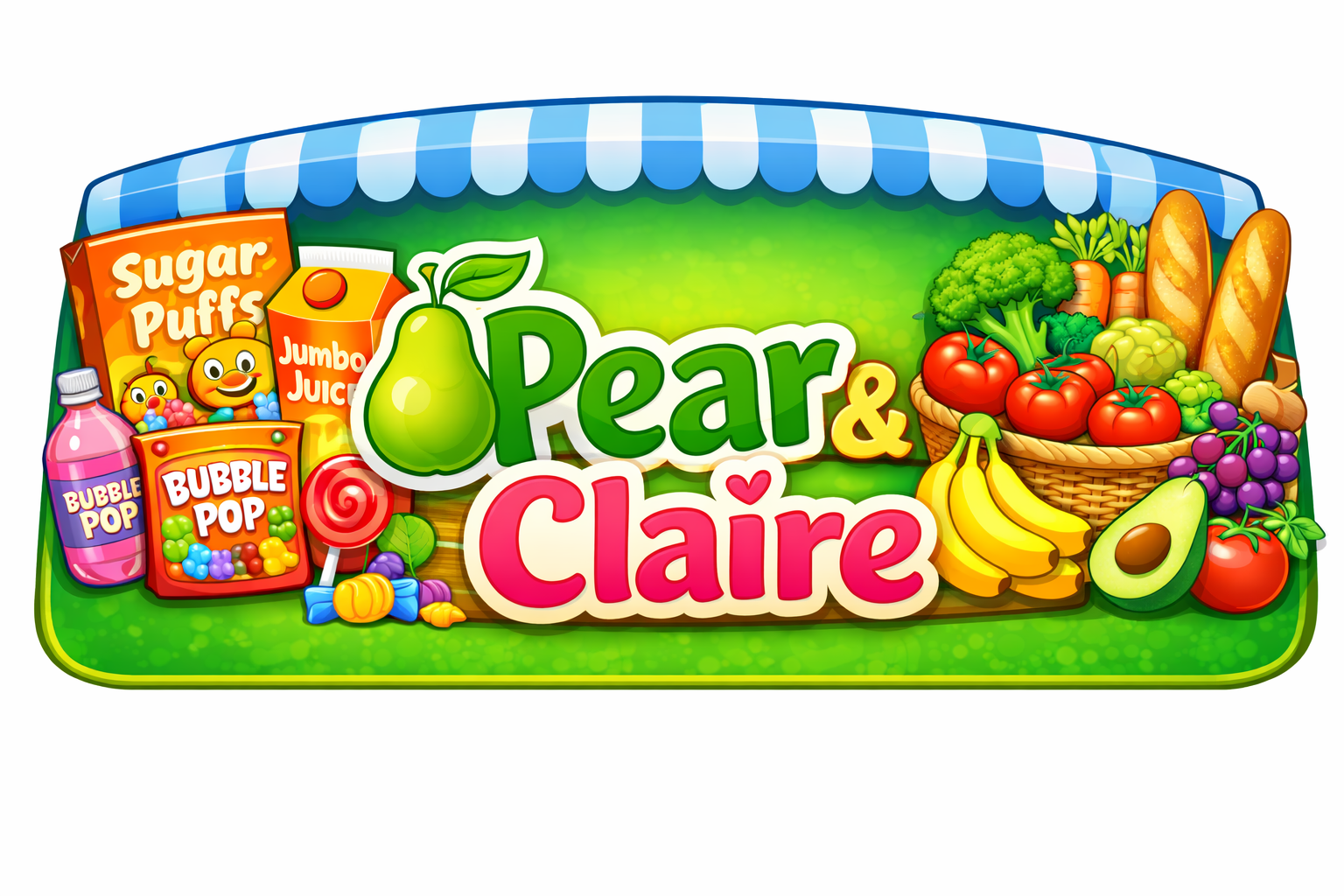Grocery Store Pear and Claire